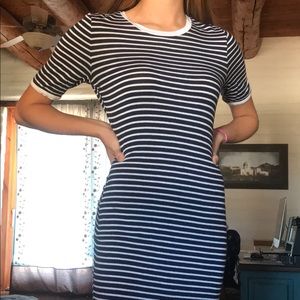 striped cotton dress